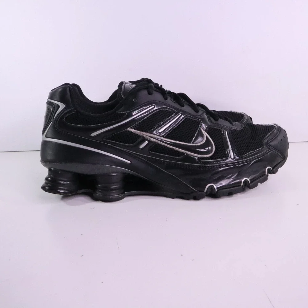 Nike Shox Turbo Black/Metallic Silver 331151-001 Mens Running Shoe Size 10